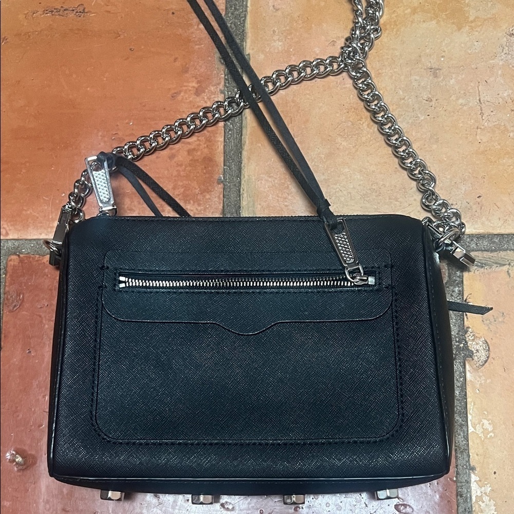Rebecca Minkoff Black Crossbody Bag with Chain Strap - Picture 4 of 6